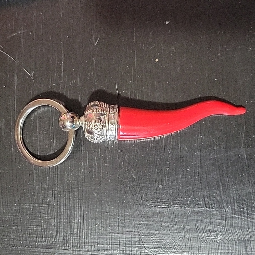 Italian horn keychain Italian Cornicello - Picture 3 of 5